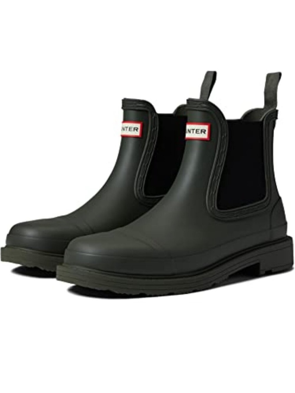 Hunter Olive Green Chelsea Rain Ankle Boots Women’s 7